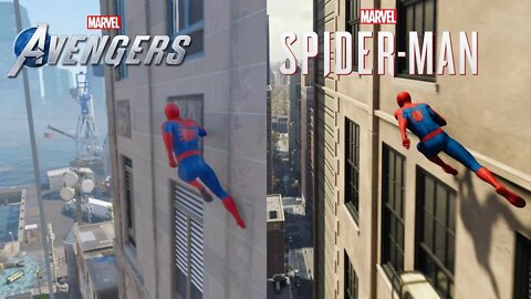 Spiderman Mechanism comparison| Marvel's Avengers Game and Spiderman 2018 Game