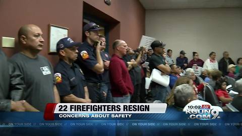 Twenty two City of South Tucson firefighters resign after budget cut concerns