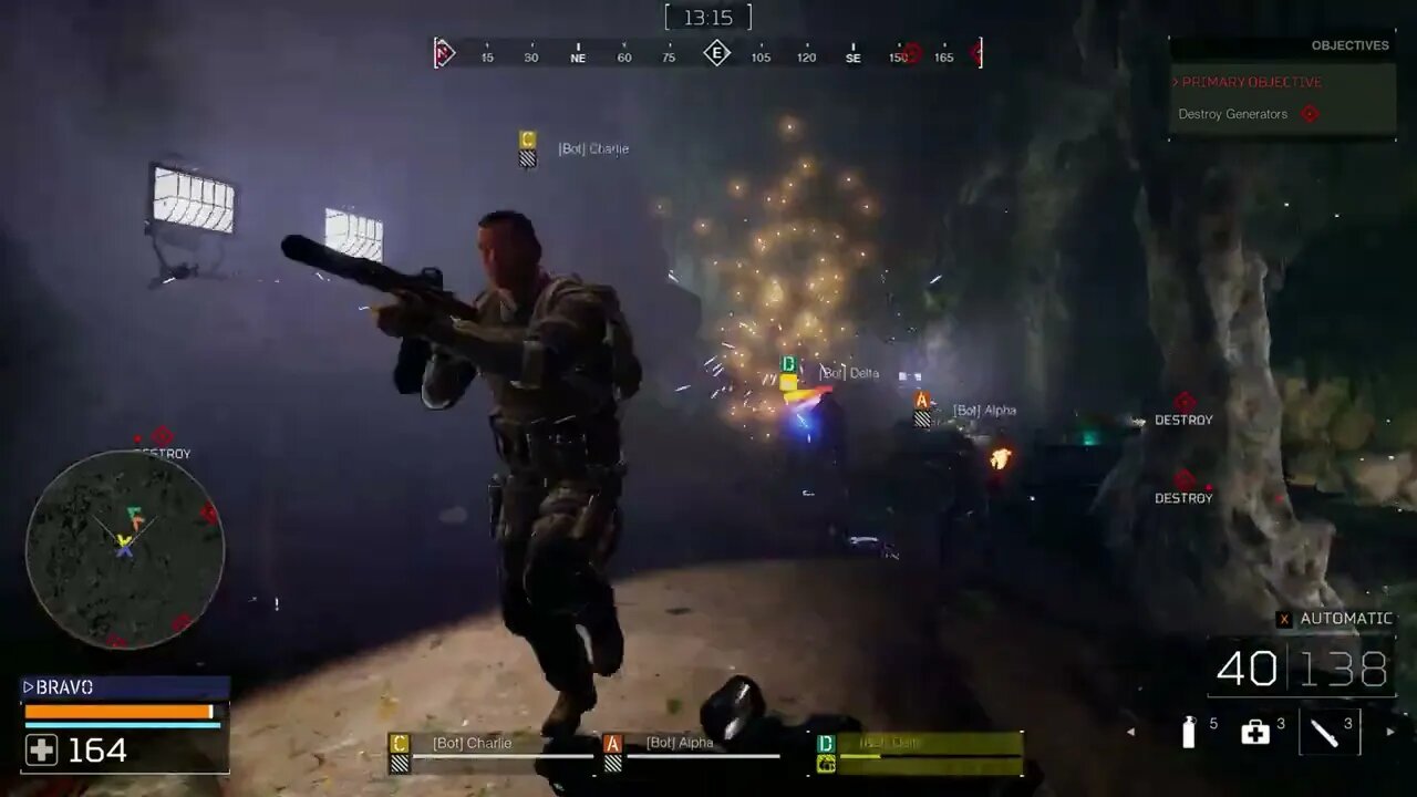 BOTS LIVES MATTER ! ASSAULT FIRETEAM SAVES BOTS FROM BIONIC PREDATOR