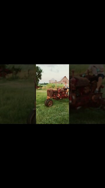 Test run of Farmall Super M: the new pipe adds the HP!!!