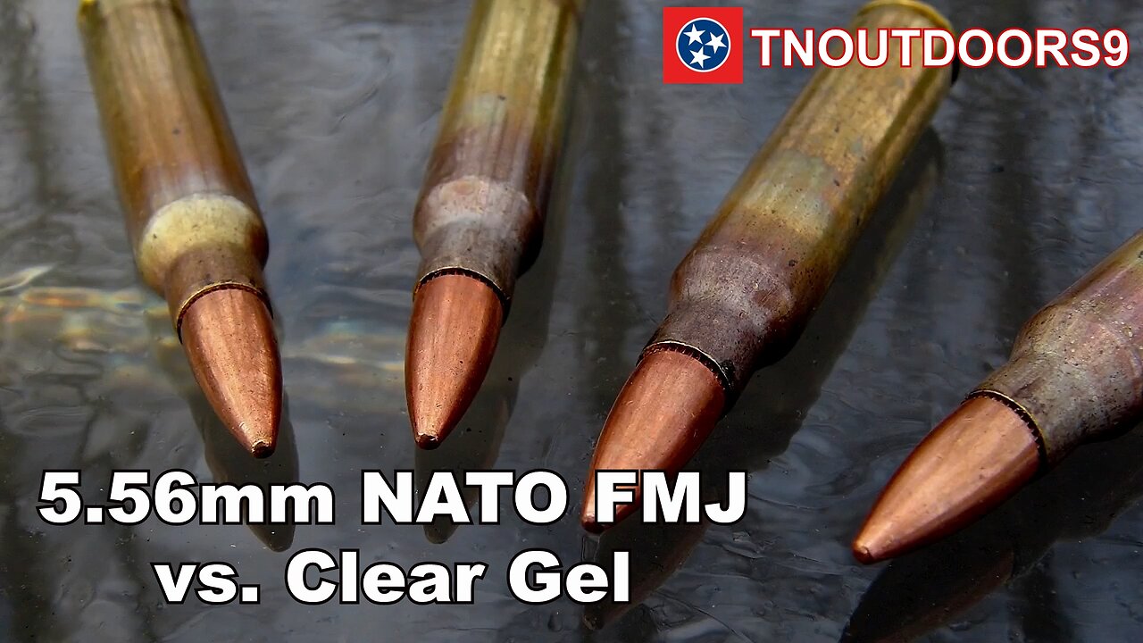 5.56mm NATO FMJ Clear Gel Test