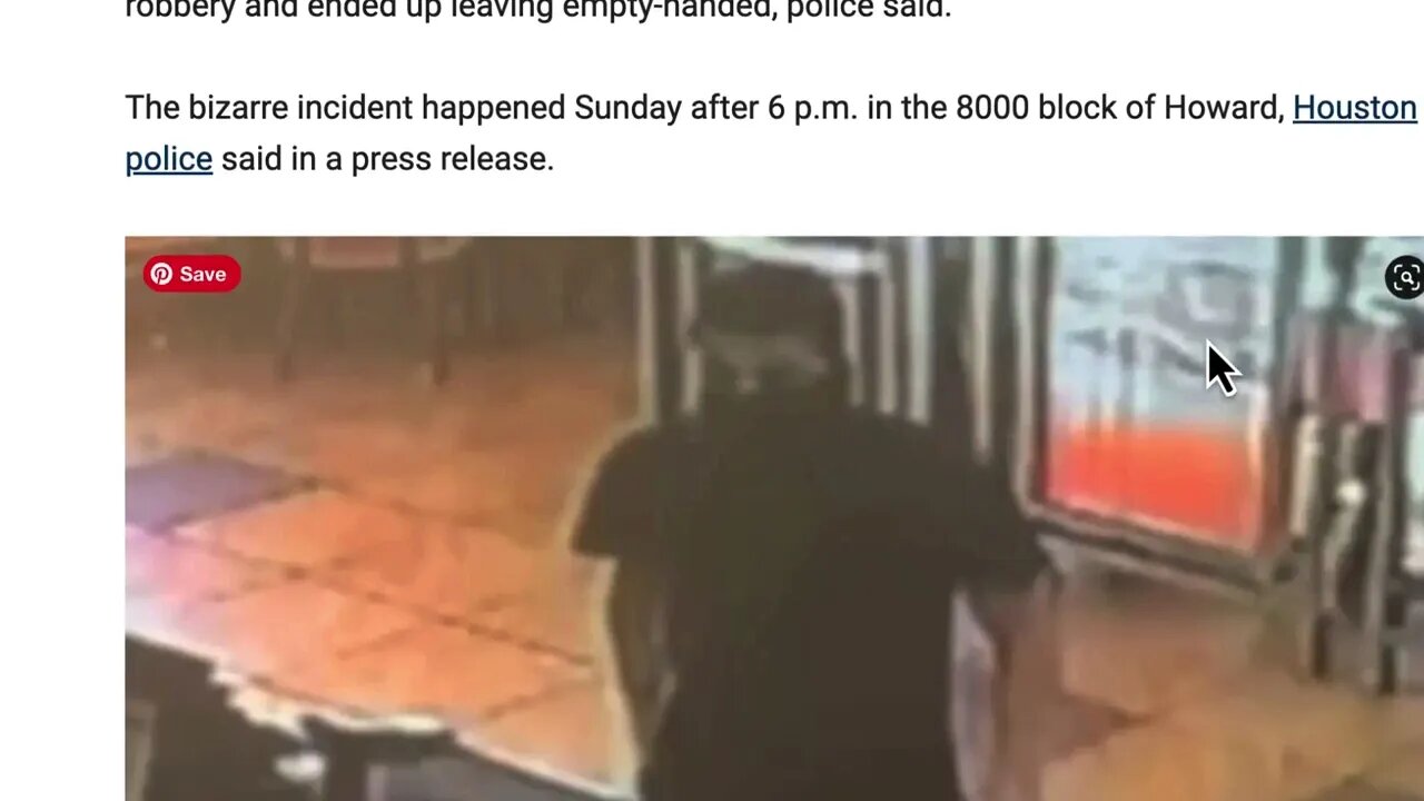 Houston suspect tells fast-food employees it’s his first robbery, leaves empty-handed, police say