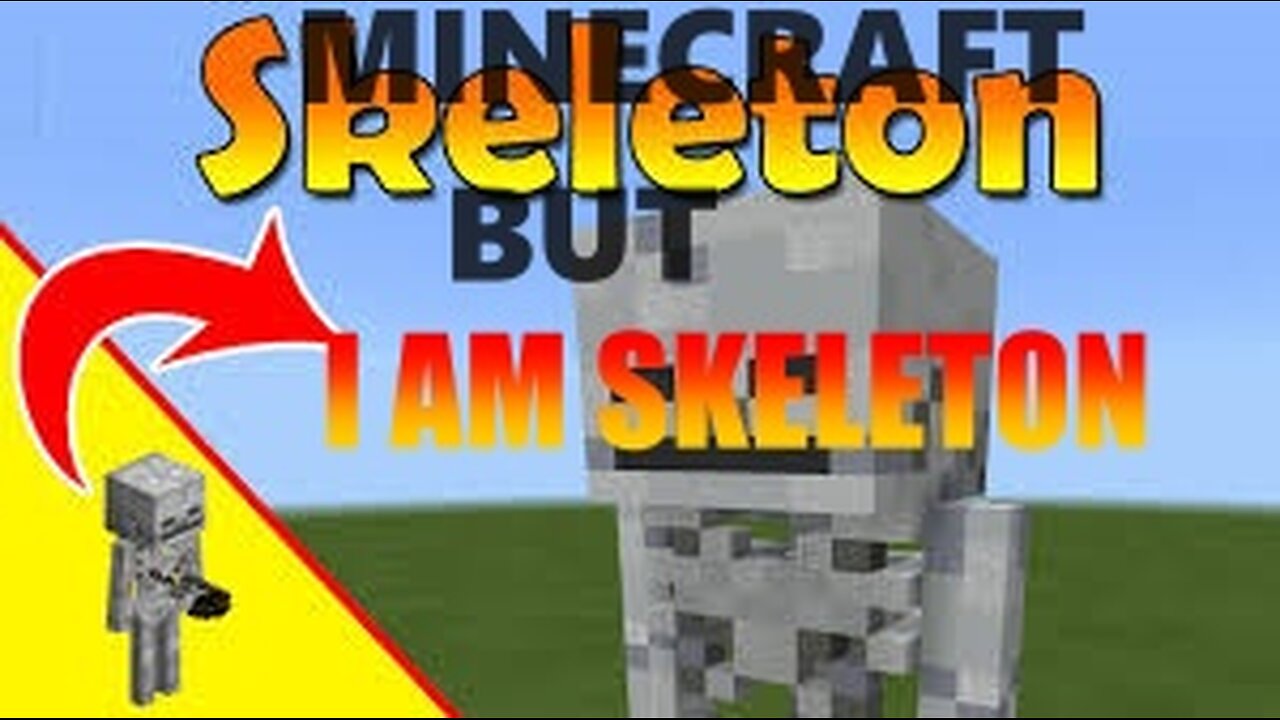 minecraft but i am skeleton 🤣❤❤🔥