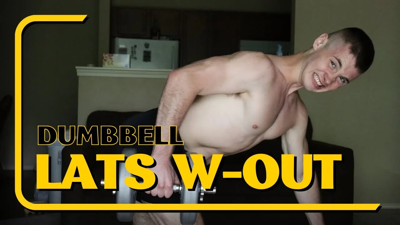 Brutal Lats Dumbbell Workout w/ 3 Pieces of Equipment