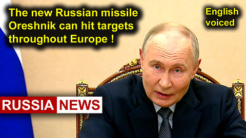 Russia will continue testing the newest missile system Oreshnik! Putin