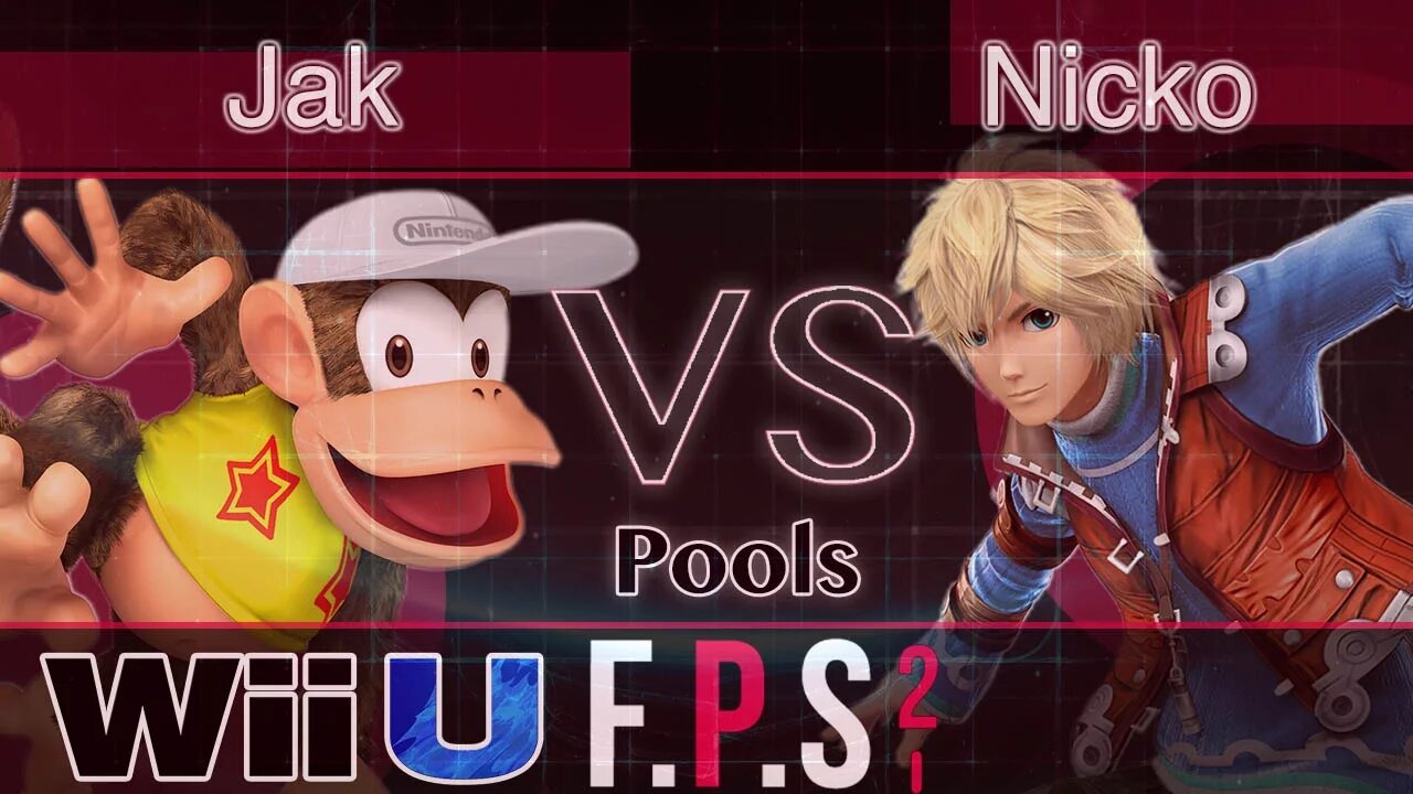 Jak (Diddy) vs. 2Scoops|Nicko (Shulk) - Wii U Pools - FPS2