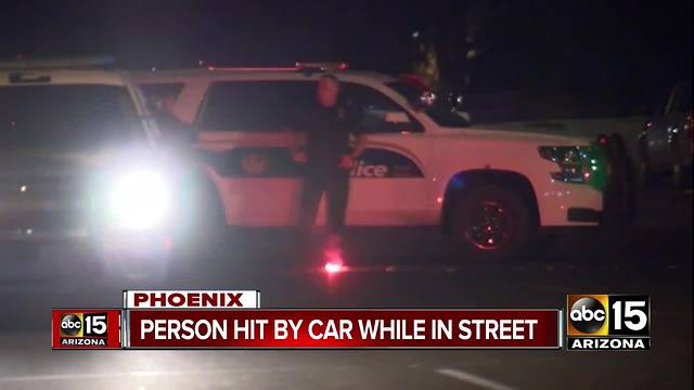 Pedestrian struck by car in Phoenix