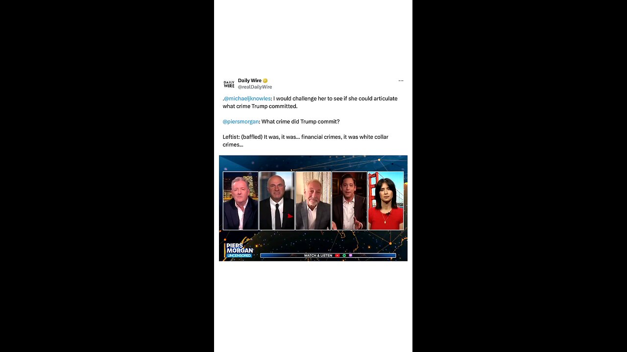 watch as this liberal get smoked 😂😂🤡she can't name the crime trump was convicted