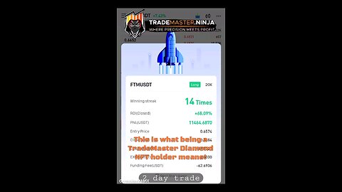 FTM 14th win in a row. Thanks TradeMaster.Ninja