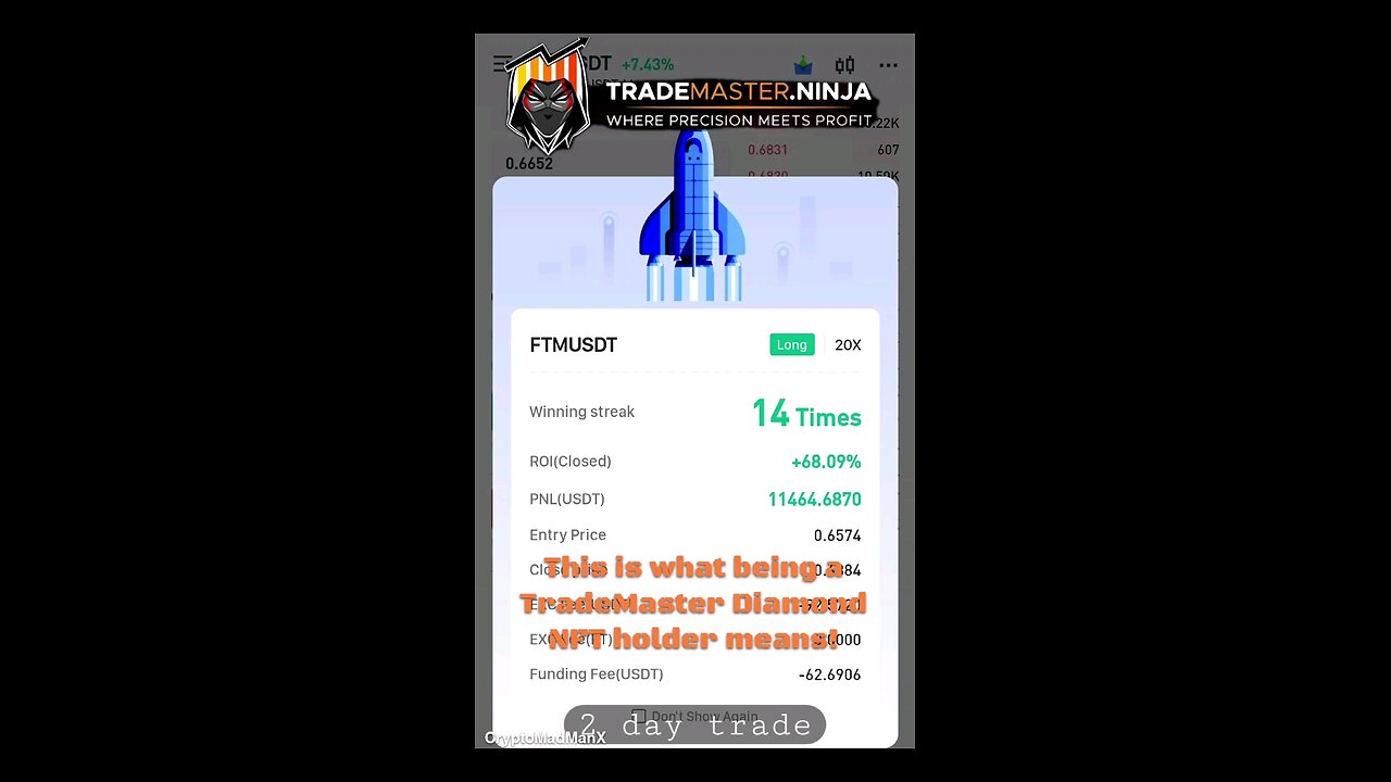 FTM 14th win in a row. Thanks TradeMaster.Ninja