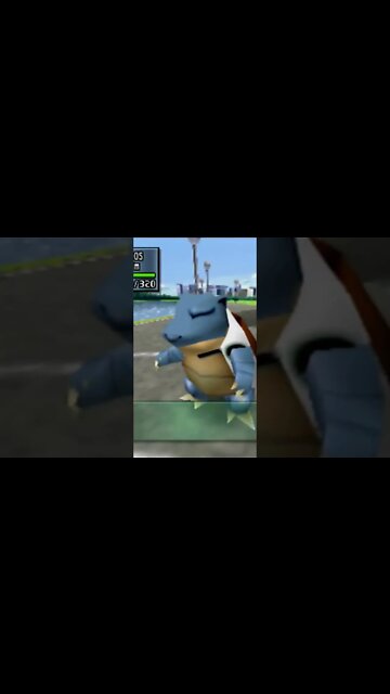 Pokémon Stadium 2 - Blastoise Uses Mud-Slap!