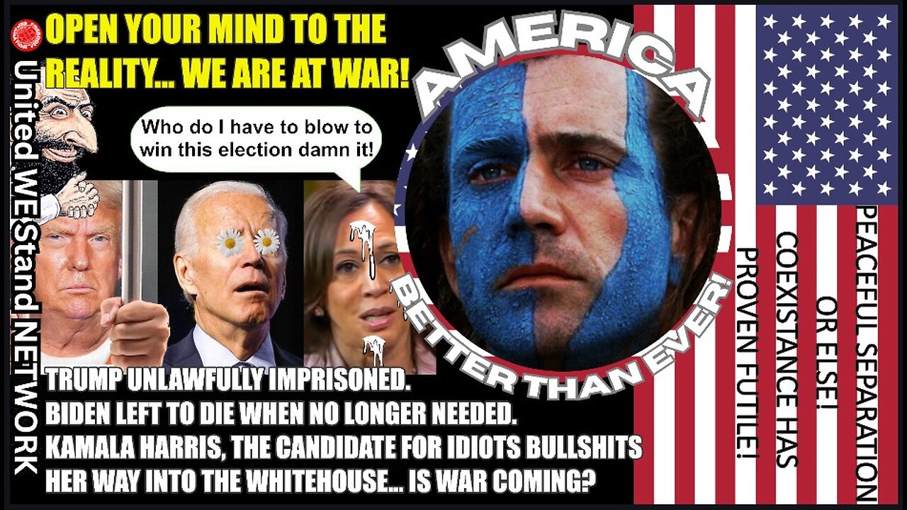 TRUMP IMPRISONED, BIDEN LEFT TO DIE, AND THE CANDIDATE FOR IDIOTS... WAR IS LOOMING.