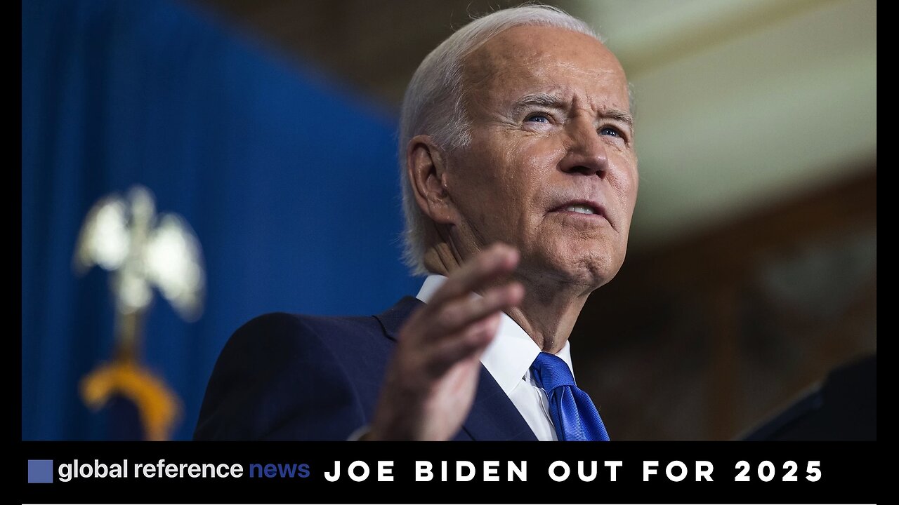 BREAKING NEWS: Joe Biden ends reelection campaign