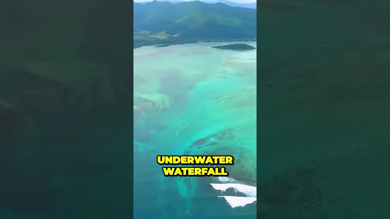 Unbelievable Underwater Illusion: Discover Mauritius' Enchanting 'Waterfall' #vacation #travel