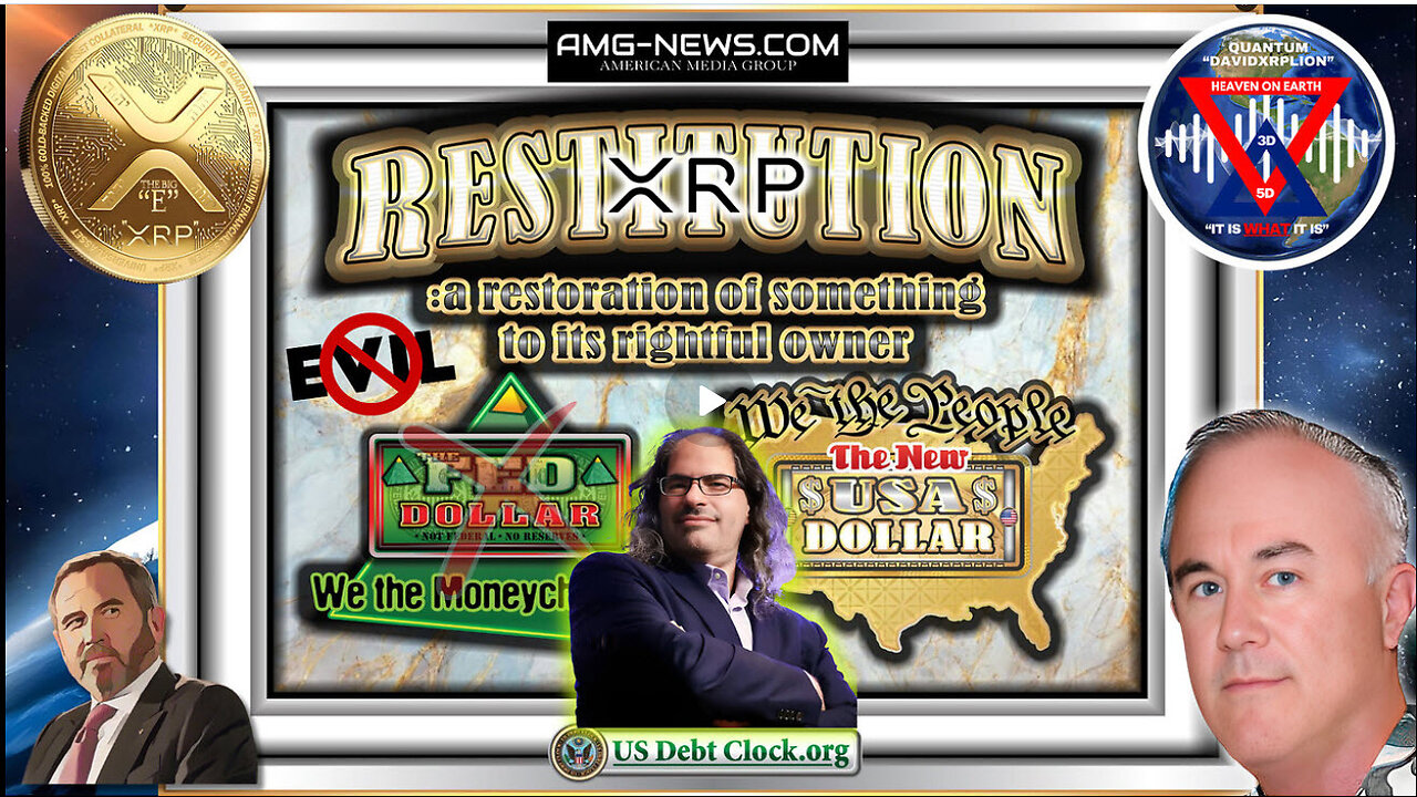 DavidXRPLion DEBT CLOCKS 3 MASSIVE PAYOUTS REDEMPTION CENTER MUST WATCH TRUMP NEWS