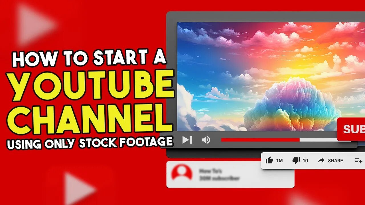 How To Start A YouTube Channel Using Only Stock Footage