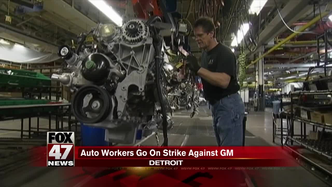 UAW workers on strike