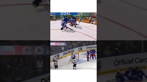 What The Rangers Goal Looked Like On The Animation Broadcast