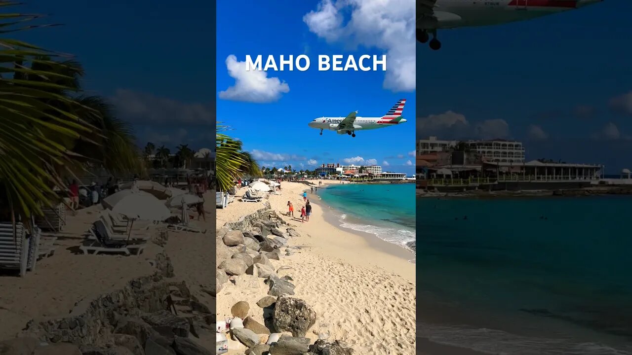 SANDBLASTED by an AIRPLANE on the BEACH 🏖️ #MahoBeach #StMartin