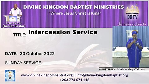Intercession Service (30/10/22)