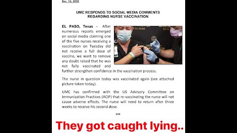 Fake COVID-19 shot..