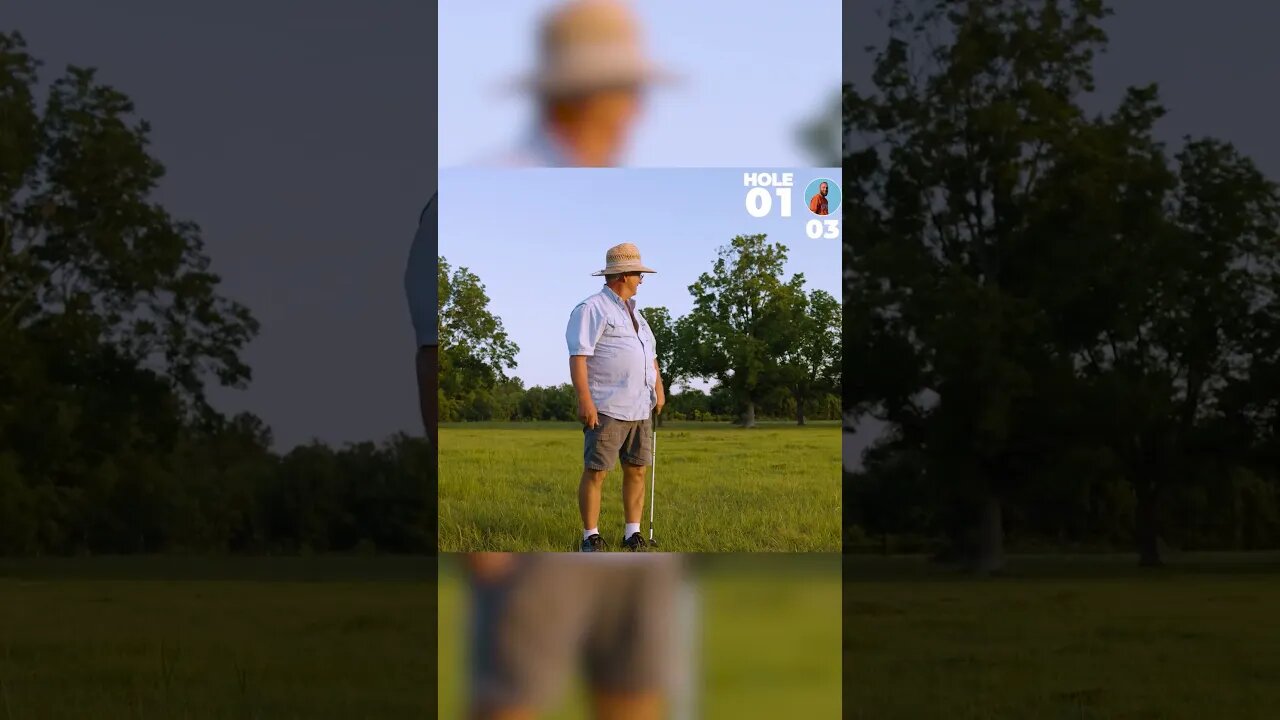 #shorts | HOLE IN 2 | AMAZING SHOT GOES DOWN FOR A HOLE IN TWO | GARDEN GOLF | REDNECK GOLF | CIWTG