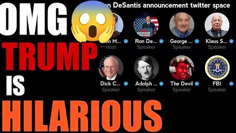 Ron DeSantis Twitter Space - Trump Parody 😆