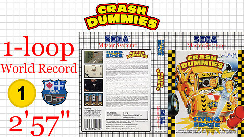 The Incredible Crash Dummies [SMS 1993] 1-loop [2'57"160] WR🥇 | SEGA Master System Marceau