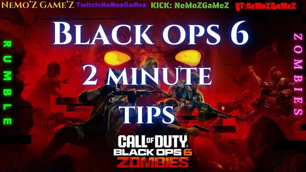 Call of Duty BO6 ZOMBIES 2 minute tips the eyes!!!