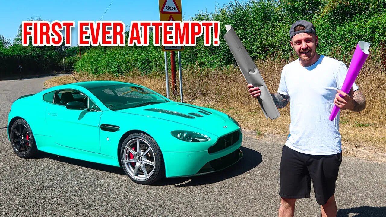 I WRAPPED MY ASTON MARTIN V8 VANTAGE IN A PORSCHE COLOUR