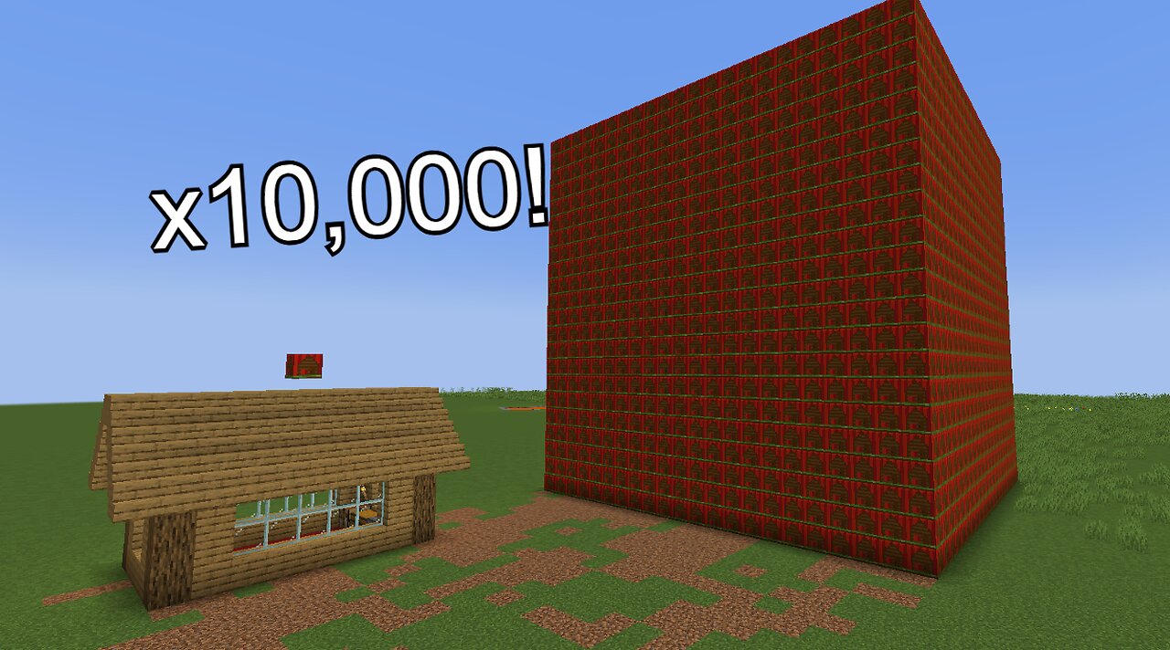 Exploding 10,000 House TNTs at once!