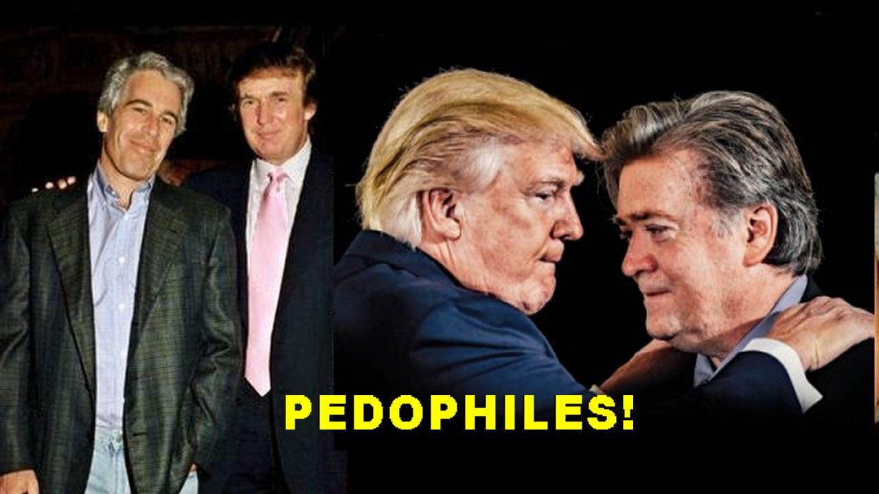 Pedo Donald Trumps advisor Steve Bannon Has 15 Hours Of Film Of Jeffrey Epstein!