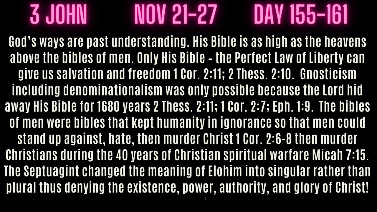 3 John 1. THE 2ND AGE OF CHRISTIANITY STARTING NOW, WAS FORESHADOWED BY THE 2ND TEMPLE IN 530 BC.