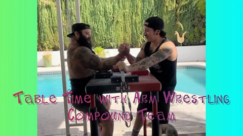 Brandon Allen with Arm Wrestling Compound Christain