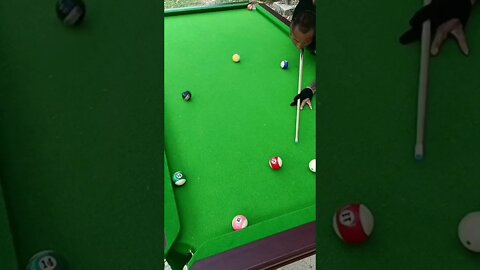 Amazing Trick: Real Pool Trick Kiss Shot Best #snooker #billiards #shorts