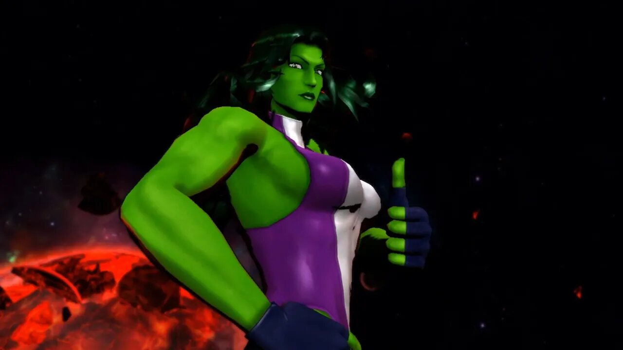 Marvel vs Capcom 3 Fate of Two Worlds She-Hulk PS 3 4k