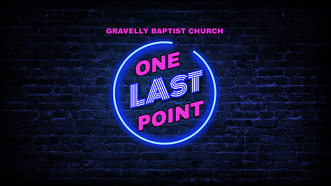 One Last Point // August 5, 2024
