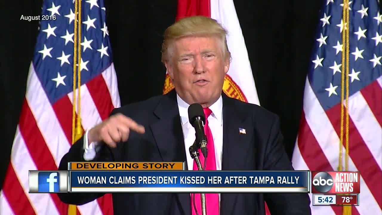 Former Trump campaign worker claims Trump kissed her without consent before Tampa rally in 2016