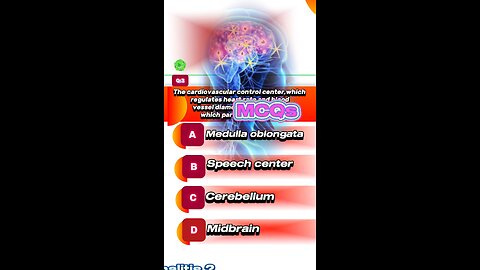 Medulla oblongata mcqs #brain #neuron #brain🧴💊🏥💉 🧠🧐