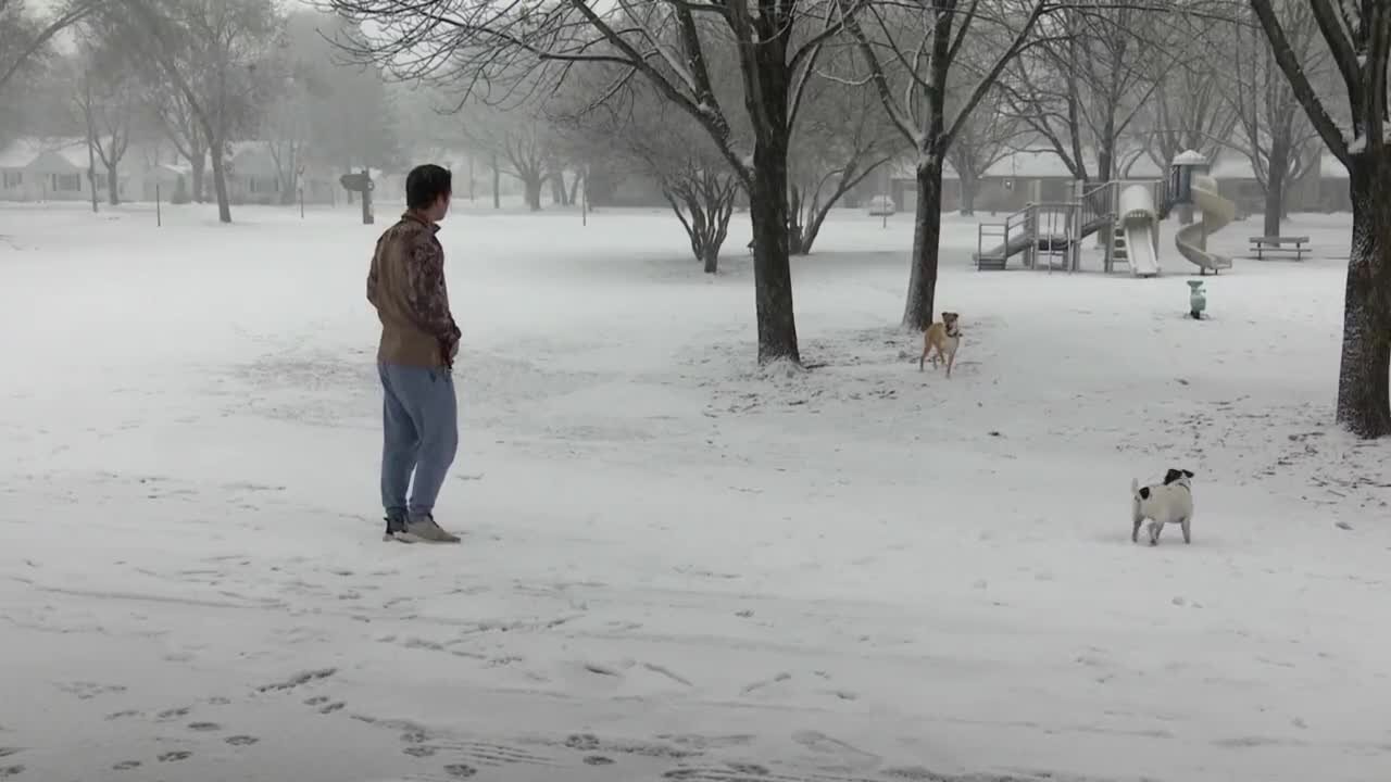 Enjoying the snow!