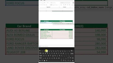 How to use VLOOKUP in Excel #excel #microsoft #اكسل #microsoftexcel #office #data #datascience