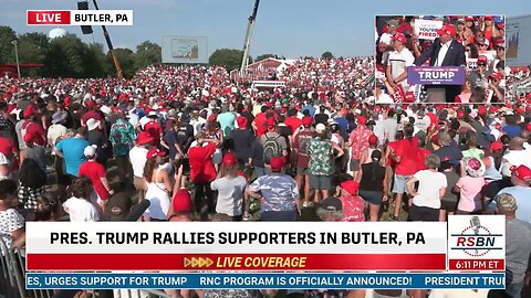 Trump just got almost assassinated at rally at Butler 13/07/2024