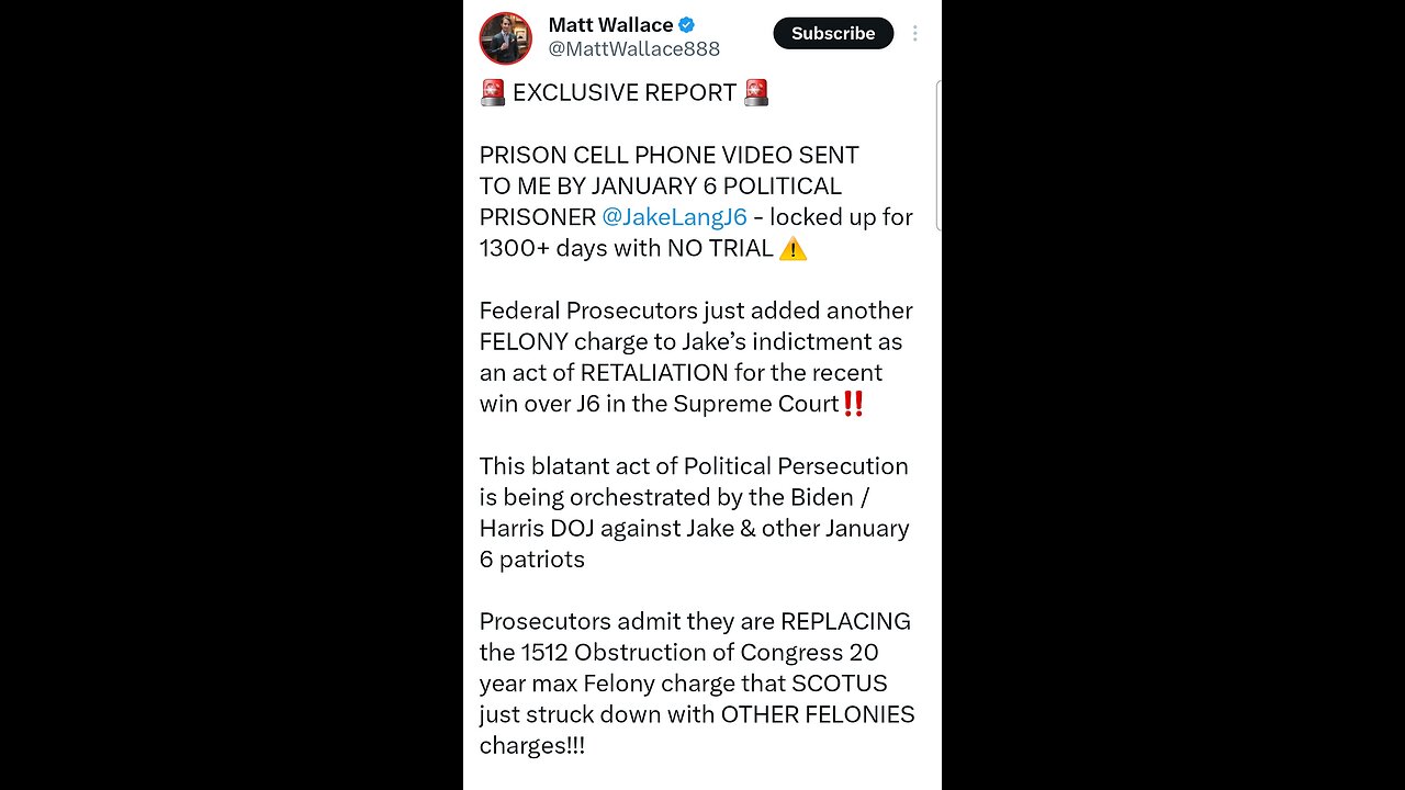 Message From J6 Prisoner