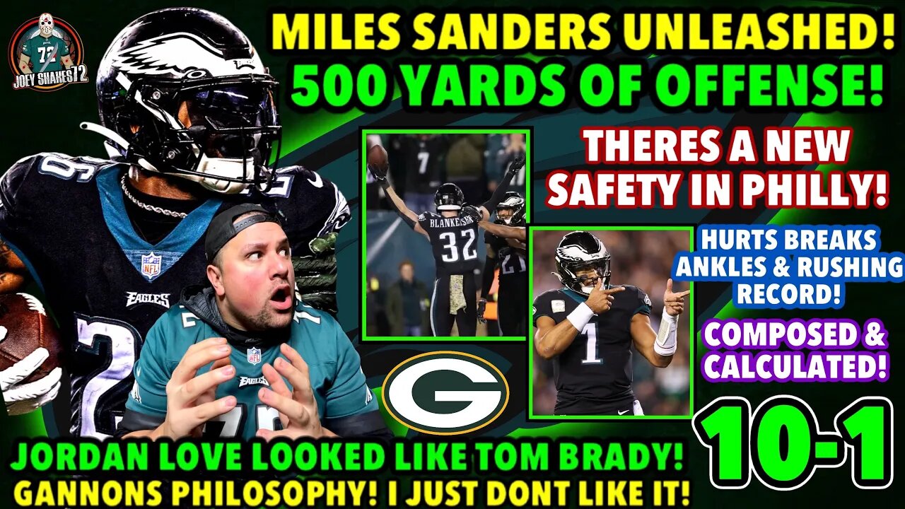 THATS HOW YOU UNLEASH MILES SANDERS! Reed Blankenship HOLY SH**! I HATE GANNONS SCHEME! 10-1 BABY!