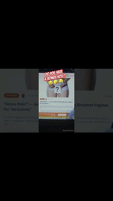 Vagina has been renamed Bonus Hole by Government Org.🤣 #funny #viral