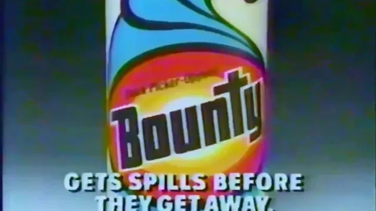 80's Paper Towel Commercial "Smoker Voice Lady Loves Bounty" (1986)