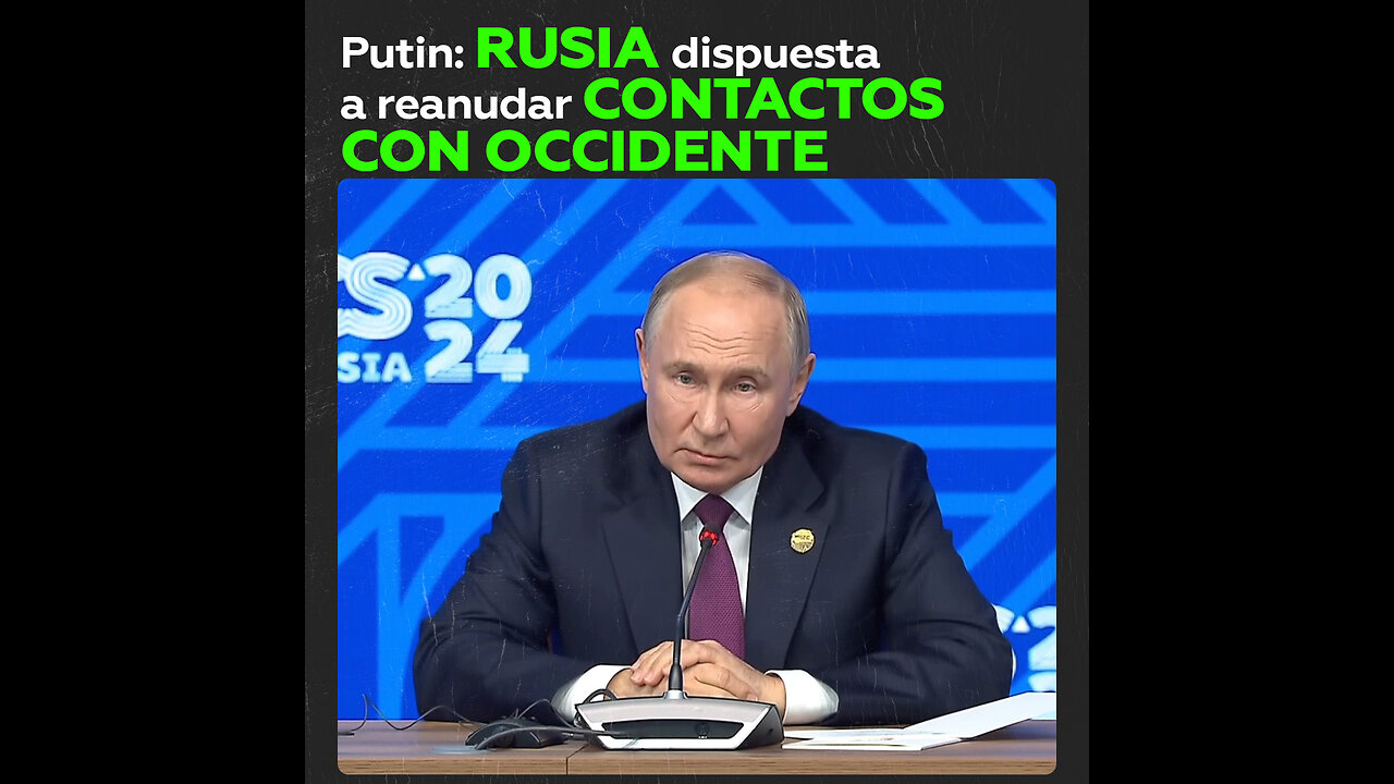 Putin asegura que Rusia está abierta a diálogos con Occidente