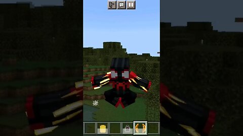 Homem Aranha Miles morales no universo do minecraft!!!! #viral #minecraft #shorts