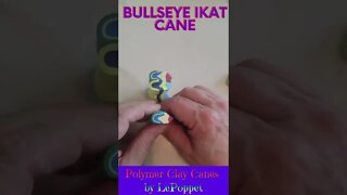 Polymer Clay Bullseye Ikat Cane