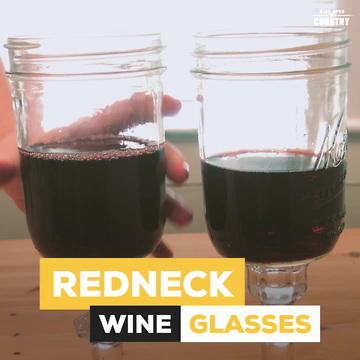 DIY Redneck Wine Glasses